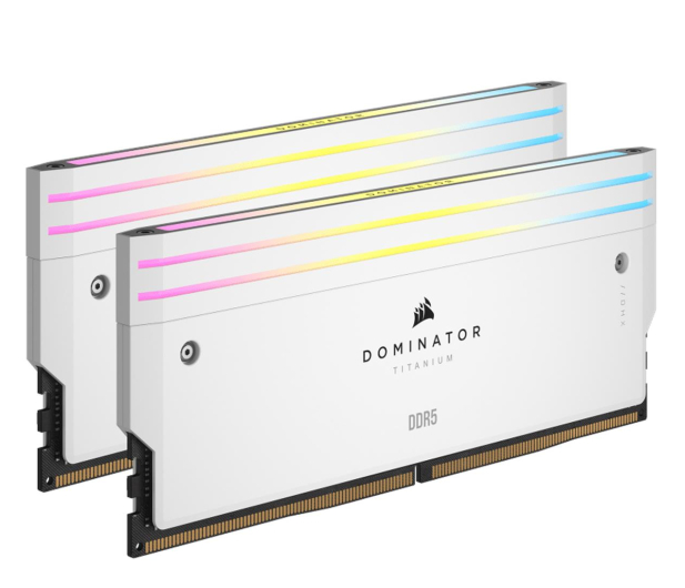 CORSAIR 32GB (2x16GB) 6400MHz CL32 Dominator Titanium White RGB CMP32GX5M2B6400C32W - 1191445 - zdjęcie 2